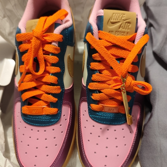 ONE OF A KIND CUSTOM Nike Air Force 1 Low By You, AF1 Women's Size 8 COLLECTORS! - Picture 6 of 9